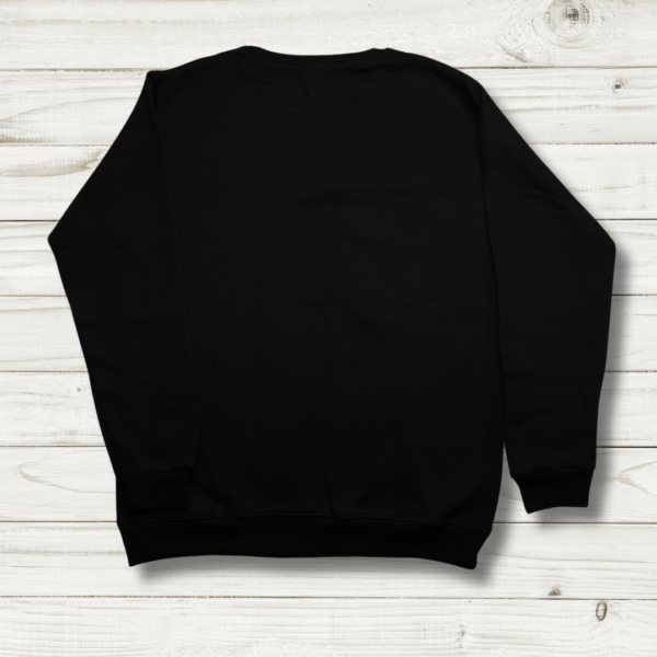 Men's Black Fleece Sweatshirt with Button Detail and Zipper Pocket – Soft & Warm - Image 2